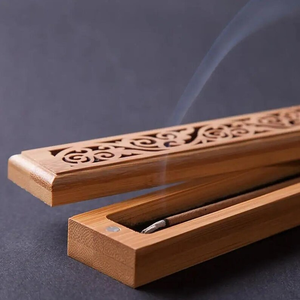 Decorative Religious <b>Incense</b> Burner <b>Box</b> Handmade Eco-Friendly Sandalwood Ash Catcher Indian <b>Incense</b> Home Decor Whimsy Art Craft - Product Image 2