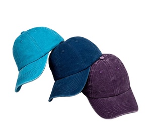 Spring <b>Summer</b> Sporty Soft Common Washed Retro <b>Flat</b> Duck Vintage Curved Brim Casual Outdoor Baseball <b>Cap</b> with Custom Logo - Product Image 2