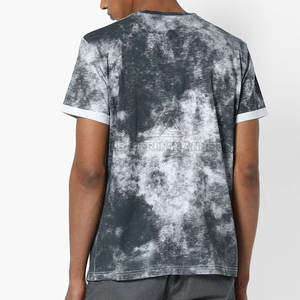 เสื้อยืดสตรีทแวร์ดีไซน์ล่าสุด ผ้าฝ้าย 100% ทรงหลวม สีพื้น สำหรับผู้ชาย ไซส์ผู้ใหญ่ ลายพิมพ์แบบฟอกสี - Product Image 3