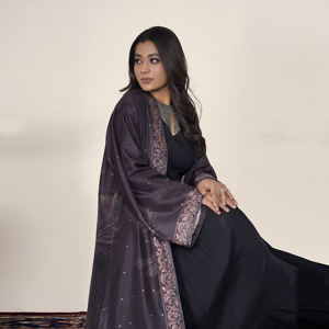 Elegant Muslin Poly Solid Breathable Ramadan ODM Abaya Shrug Women Luxury Arabic Open Front <b>Cardigan</b> Wide Sleeves Modest Islamic - Product Image 5