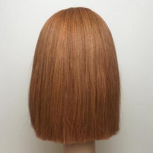 Vente en gros Brun Orange Extensions de cheveux humains vietnamiens Os brut Perruque droite avec dentelle HD Vierge Cheveux Grade Bundle - Product Image 5