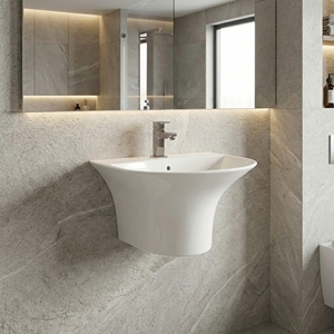 Lavabo mural moderne Evo, écologique, pour hôtels et villas - Product Image 2