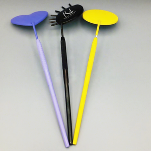 Ensemble de miroirs pour extensions de cils de 3 couleurs et 3 formes différentes avec poignée à prise diamantée / Miroir à cils à usage simple - Product Image 4