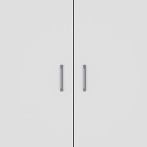 Armadio Bianco a Doppia Porta con Cinque Ripiani e Tre Ripiani Interni per la Conservazione in Cucina - Product Image 6