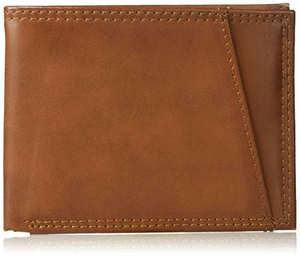 Men's Vintage Real Leather <b>RFID</b> <b>Blocking</b> Slim Bifold <b>Wallet</b> Short Length with Cover Closure and Credit Card Pocket <b>Wallet</b> - Product Image 1