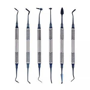 Kit complet de 6 pinces d'extraction dentaire en acier inoxydable revêtu de titane, poignées ergonomiques, ensemble d'instruments chirurgicaux de classe I J - Product Image 3