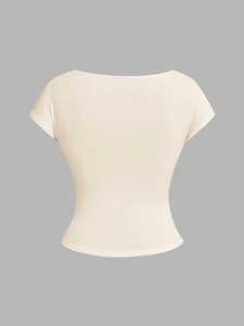 2026 New Design Best Sale Women Crop <b>Top</b> T Shirts Design Your Own Logo Women Crop <b>Top</b> T Shirts - Product Image 5
