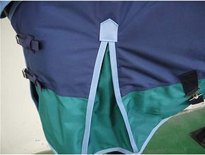 Couverture d'hiver pour cheval avec col, tissu Oxford imperméable et respirant 1680D, 280G, pliable - Product Image 2