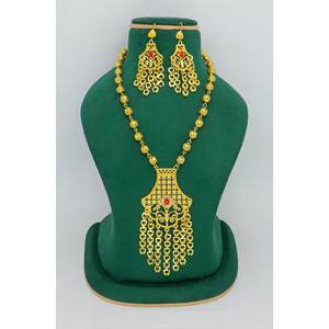 Collar chapado en oro de diseñador especial de Omán para mujer, diseños exclusivos indios, collar de cuentas Vintage omaní, joyería étnica de Dubái - Product Image 2