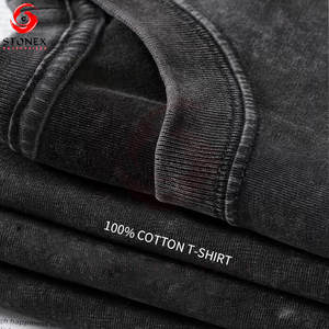 Custom Acid Washed Plain Printing Breathable Eco-Friendly Cotton Heavyweight High Quality Distressed Long Sleeves Sweatshirts - Product Image 5