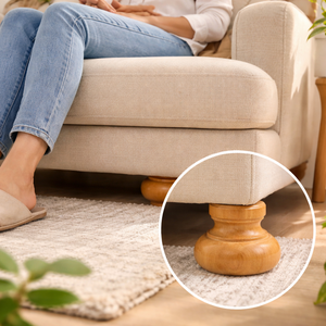 Large Round Wooden <b>Sofa</b> <b>Legs</b> Replacement Furniture Feet Solid Wood Cabinet Table Chair <b>Legs</b> Wholesale Manufacturer - Product Image 4