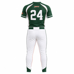 Ensemble de maillot et pantalon de softball pour hommes personnalisé, style baseball, avec logo d'équipe brodé, kit de performance - Product Image 3