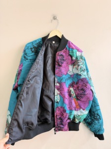 Oversize Bohemian Bomber Jacket Unisex Baggy Style Winter Jacket <b>Zipper</b> Wind Breaker Jacket - Product Image 5