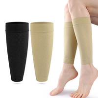Manchons de compression pour mollets en nylon et élasthanne, élastiques, respirants, pour l'entraînement et le quotidien