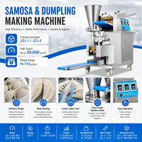 Machine automatique commerciale pour la fabrication de raviolis, machine à emballer les raviolis pour samosas, momos, wontons, raviolis, pelmeni, mandu