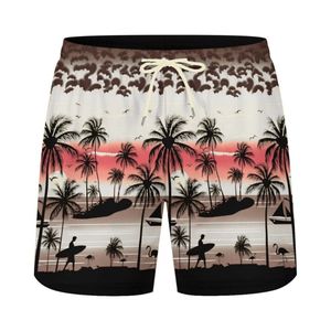 Shorts de surf personnalisés en maille 100% polyester sublimé, séchage rapide, style streetwear pour les sports de piscine et de plage - Product Image 3