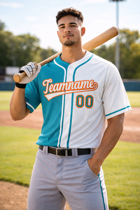 Camiseta de Béisbol Unisex de Alta Demanda, Personalizada, con Patrón Sólido, Transpirable, 100% Poliéster, con Nombre y Número, Tallas Grandes, Suministro OEM - Product Image 3