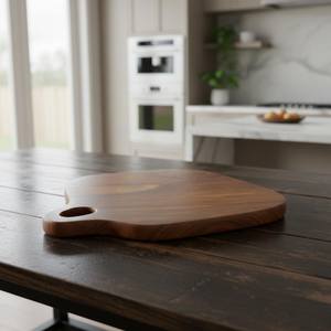 Tabla de cortar de cocina de madera de larga duración con orificio para colgar en la pared, superventas - Product Image 2