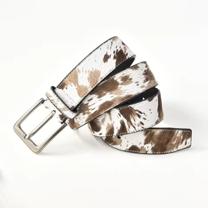 Ceinture de créateur pour homme en cuir de vachette pleine fleur véritable, épaisse, vintage, 3,8 cm, sportive, masculine, grande taille - Product Image 4