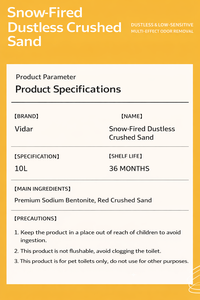 ทรายแมว OEM WOODY PLANT ชนิดแร่ธาตุ สูตร Snowemelt ไม่มีฝุ่น ทรายบดละเอียด 8 กก./10 ลิตร จับตัวเป็นก้อนเร็ว ดูดซับดีเยี่ยม ควบคุมกลิ่นได้ดีเยี่ยม ไม่เป็นฝุ่น - Product Image 5