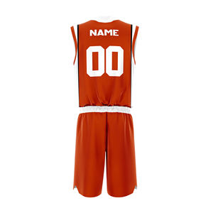 Uniforme de basket-ball personnalisé en polyester respirant et léger, imprimé par sublimation, grande taille, avec couleurs et motifs personnalisés - Product Image 2
