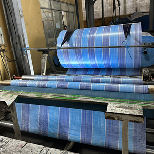 Bâche en PE rayée de qualité supérieure, TRÈS RÉSISTANTE et haute durabilité, grande capacité, tailles et couleurs au choix, toile rayée robuste. - Product Image 1