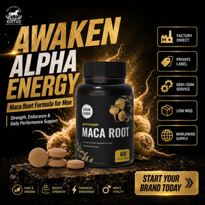 Tabletas Masticables de Extracto de Raíz de Maca con Certificación Halal de Elma Food para Hombres - Control de Energía y Apoyo al Metabolismo, Certificación GMP HACCP - Product Image 1