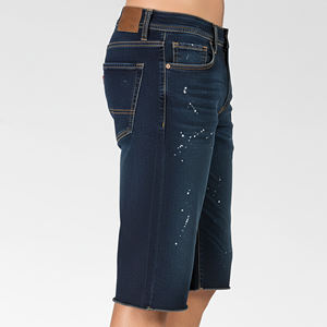 New Style Custom Made Light Blue Solid Men Denim <b>Shorts</b> 100% Cotton Windproof High Quality Comfortable Casual <b>Zipper</b> Fly High - Product Image 6