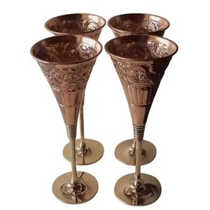 Gobelet à vin en métal, acier inoxydable, réutilisable, verre à vin de luxe pour mariage, restaurant, hôtel - Product Image 1