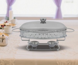 Premium Oval Food Warmer <b>Chafing</b> <b>Dish</b> <b>Set</b> Stainless Steel <b>Buffet</b> Server for Restaurant And Events At Best Price - Product Image 1
