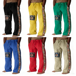 Tissu Vintage USA – Style Boho Sud-ouest Tribal Aztèque – Polyester Tissé