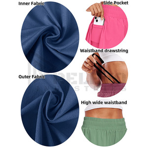 <b>Men</b> <b>Compression</b> Sports <b>Shorts</b> With Phone Pocket Elastic Waist Gym Running Training Fitness Quick Dry Breathable <b>Shorts</b> - Product Image 5