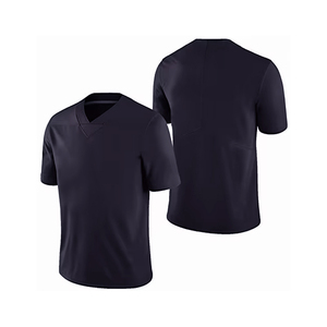 Camiseta de Manga Corta con Cuello en V para Hombre, Color Negro, Absorbente de Humedad, Corte Regular, para Todas las Temporadas, Color Sólido, Estilo Golf, Logotipo en la Manga Izquierda - Product Image 2