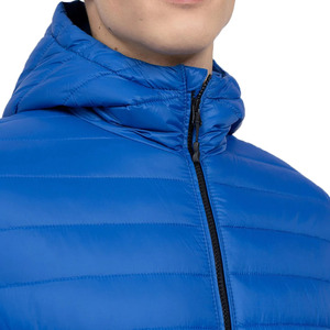 Men Hooded <b>Packable</b> <b>Jacket</b> Lightweight Quilted Puffer Insulated Winter Coat Outerwear Plus Size Bubble - Product Image 4