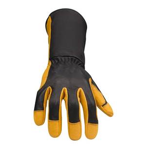 Gants de soudage TIG professionnels de haute qualité avec doublure en cuir et coton, protection durable des mains et des bras, service OEM personnalisable - Product Image 2