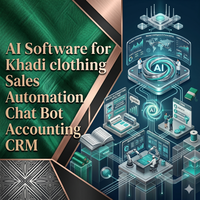 Software de IA para Automatización de Ventas de Ropa Khadi, Chatbot, Contabilidad, CRM, Diseño de Sitios Web, Software de Aplicaciones Móviles para Android e iOS