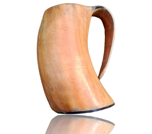 Mug en corne naturelle de qualité supérieure, poli à la main, idéal pour les cadeaux et les collectionneurs, exporté du monde entier depuis l'Inde. - Product Image 2