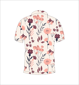 Chemise pour homme respirante à imprimé floral blanc et rose, style hawaïen, manches courtes, décontractée, mode estivale, golf - Product Image 5