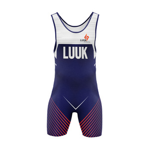 Combinaison de lutte personnalisée pour hommes, équipe américaine, légère, extensible, respirante, séchage rapide, 100% polyester, shorts MMA - Product Image 2