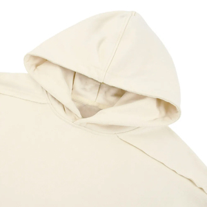 เสื้อฮู้ดซิปแบบสวมหัวทรงหลวม ผ้าฝ้ายแท้ 100% น้ำหนัก 400GSM ทรงบ็อกซี่ ฮู้ดสองชั้น สำหรับผู้ชาย ใส่ในฤดูหนาว - Product Image 3