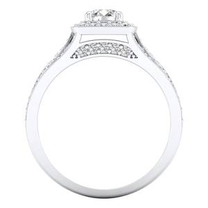 Anillos de compromiso REYES con diamantes certificados IGI de 0.9 quilates para mujer, venta al por mayor, oro macizo de 14K y 18K, regalo de boda de lujo, joyería fina - Product Image 4