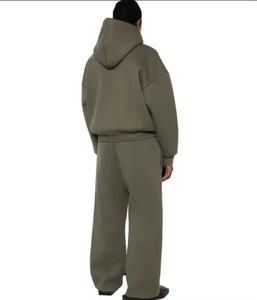 Conjunto Deportivo de Algodón de Lujo Personalizado, Sudadera con Capucha Extra Grande y Pantalones Deportivos de Alta Calidad, Ropa Urbana Unisex de Invierno para Hombre - Product Image 6