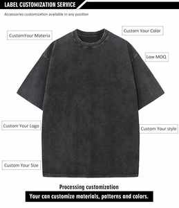 Camisetas de Moda con Lavado Ácido Hechas a Medida para Hombre, Calidad Premium, Estilo Urbano, Poliéster/Algodón, Secado Rápido - Product Image 3