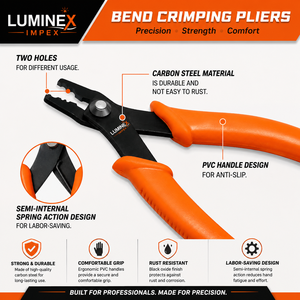 LUMINEX IMPEX LUB=113 <b>Long</b> <b>Nose</b> Stainless Steel Lightweight Smooth Work Jewelry Making Polishing Pliers for Bracelet Making DIY - Product Image 2