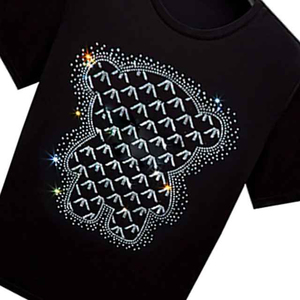 T-shirts en strass de qualité supérieure pour hommes, en coton, tricotés, décontractés, vente en gros - Product Image 3