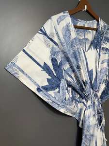 ชุดเดรสยาวผ้าฝ้ายลายดอกไม้สไตล์อินเดีย เหมาะสำหรับใส่ไปเที่ยวทะเล ของขวัญสำหรับเธอ - Product Image 5