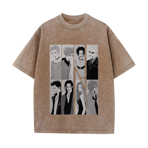 เสื้อยืดคอตตอนคุณภาพสูงสั่งทำพิเศษ ลายกราฟิกปลาญี่ปุ่น สไตล์สตรีทแวร์ ทรงหลวม ผลิตโดยผู้ผลิต - Product Image 1