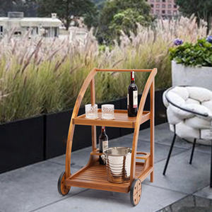 Chariot de service mobile avec roues, doté d'un cadre stable et de roulettes à roulement fluide pour une utilisation intérieure pratique - Product Image 6