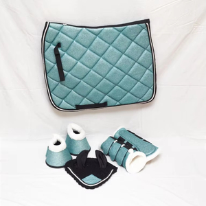 Oem Wholesaler Customized Polyester Cotton Quilt Saddle Pads Unique Design Made In Pakistan Sialkot <b>Equestrian</b> Manufacturer - Product Image 1