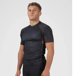 Wholesale Custom Logo Long Sleeve Rashguard Men <b>Printed</b> <b>Surf</b> Sports Spandex UPF 50+ BJJ Breathable Quick Dry Athletes - Product Image 4